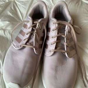 Rose Gold Adidas running shoes